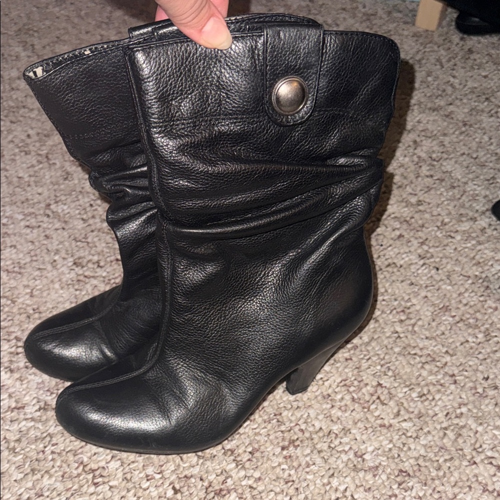 Arturo Chiang Black Heeled Boots